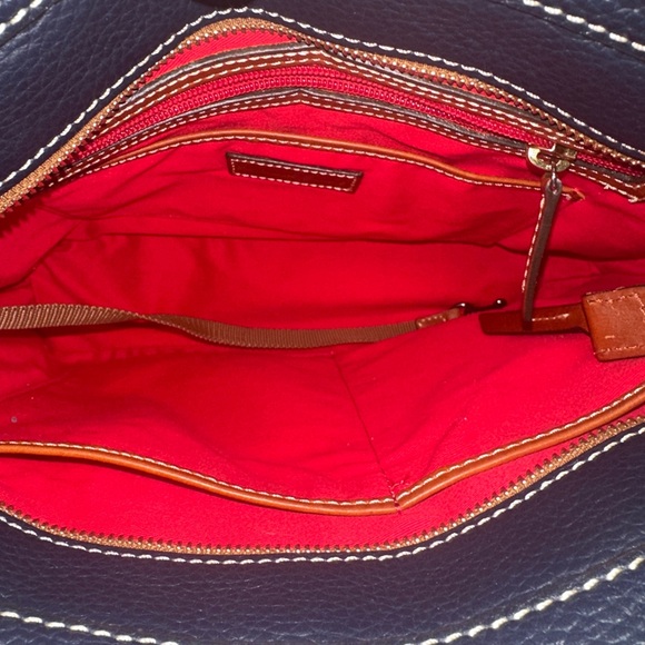 Dooney & Bourke Lexington Small Tote Midnight Blue Navy Pebble Leather Shopper - Picture 14 of 16